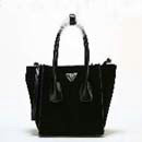 2014 Prada Suede Leather Tote Bag BN2625 black
